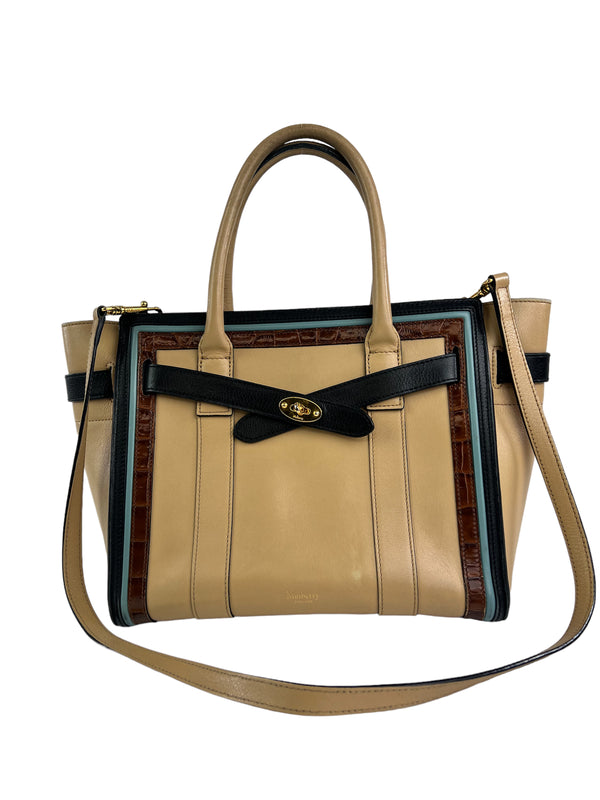 Mulberry Multi Colour Leather Zipped Bayswater Tote