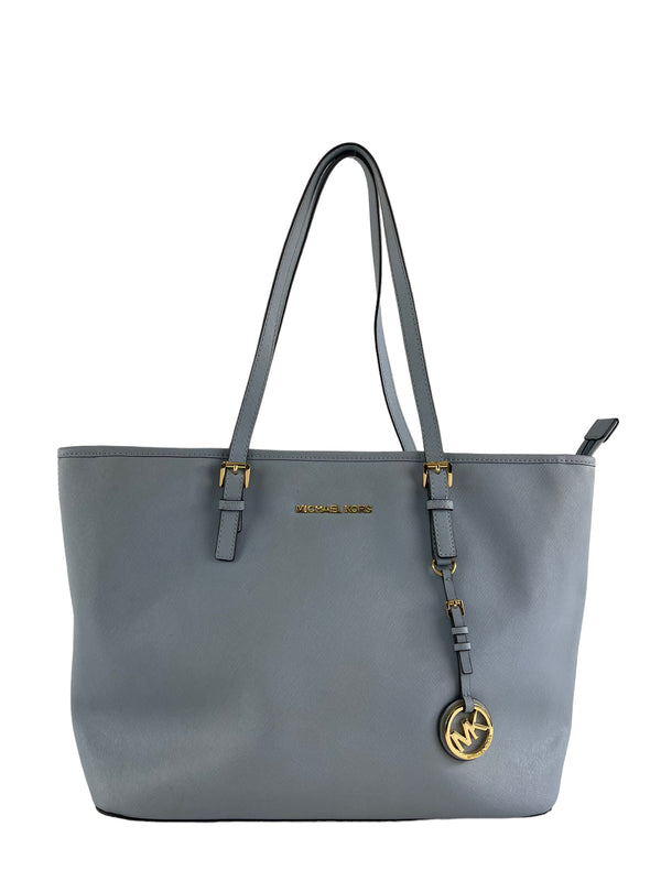 Michael Kors Blue Leather Tote