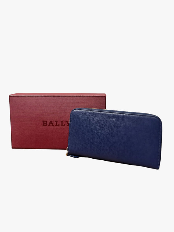 Bally Navy Leather Wallet