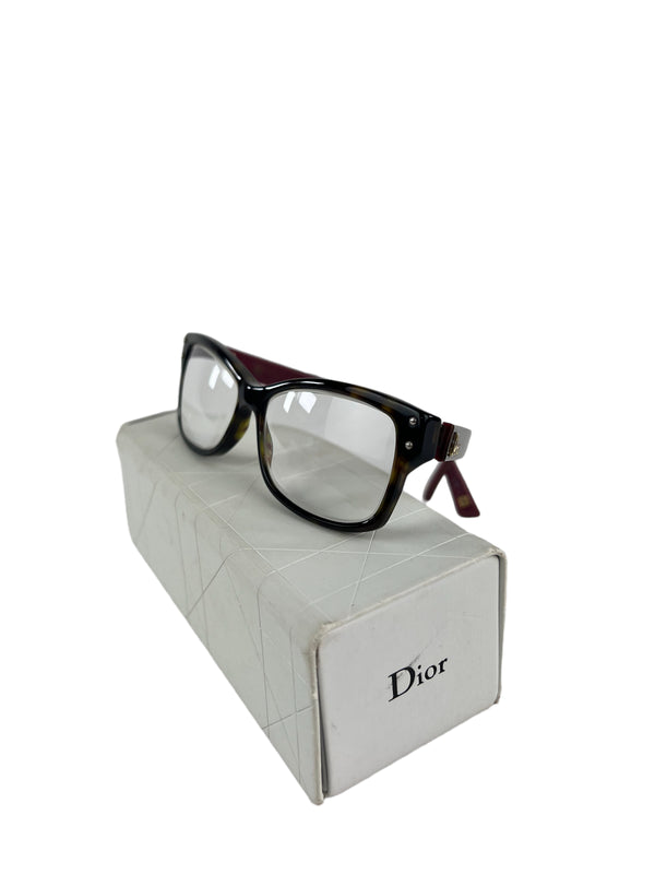 Dior Burgundy Eyeglasses - Prescription Lens