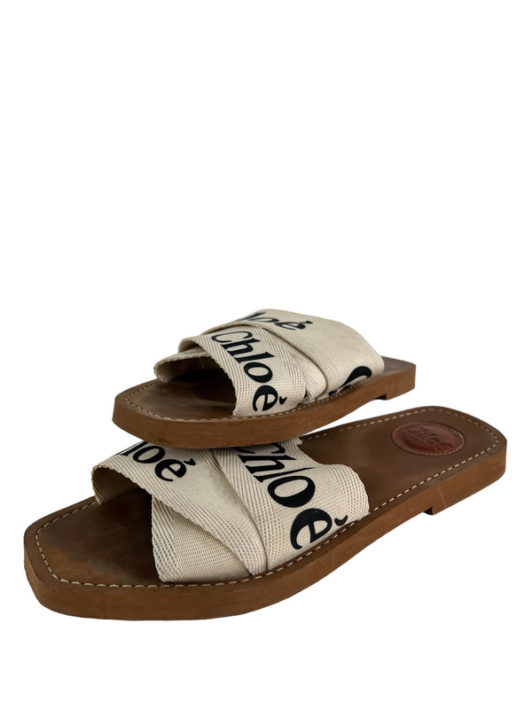 Chloe Size Uk 5 Cream Sandals