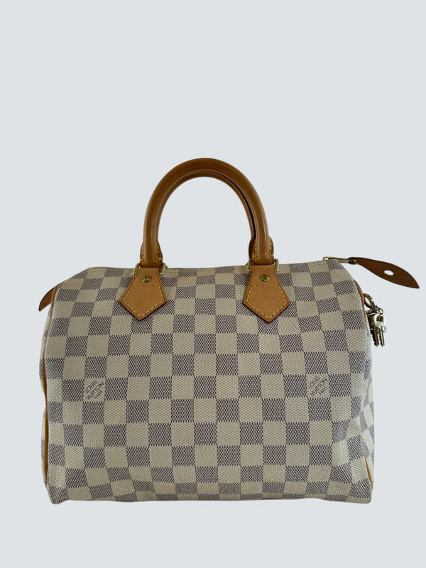Louis Vuitton Damier Azur Speedy 25 Handbag