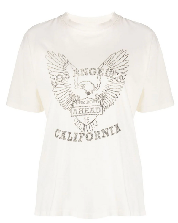 Anine Bing Size Large Cream T-Shirt