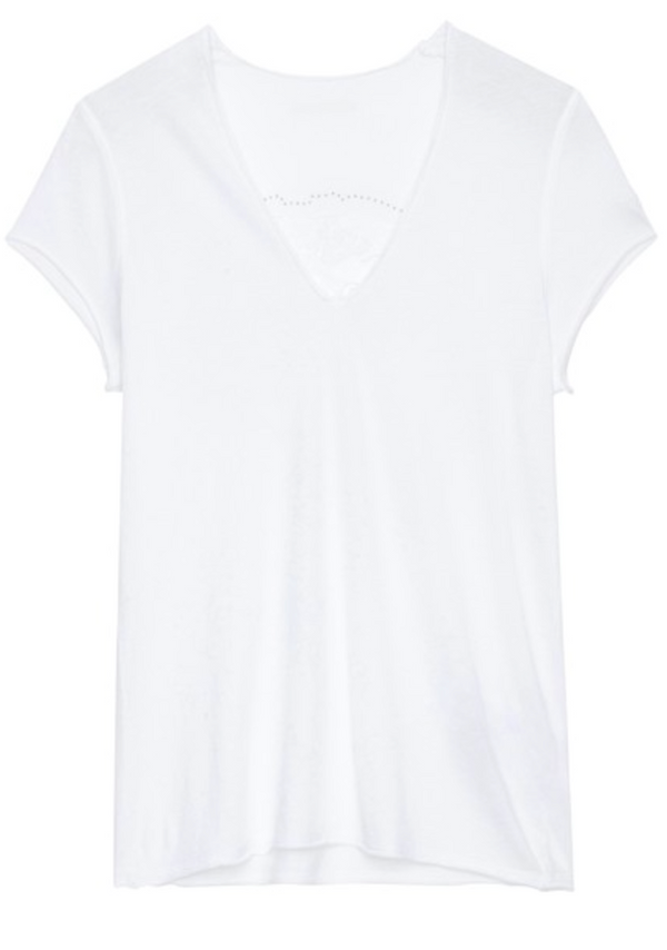 Zadig & Voltaire Size Large White T-Shirt