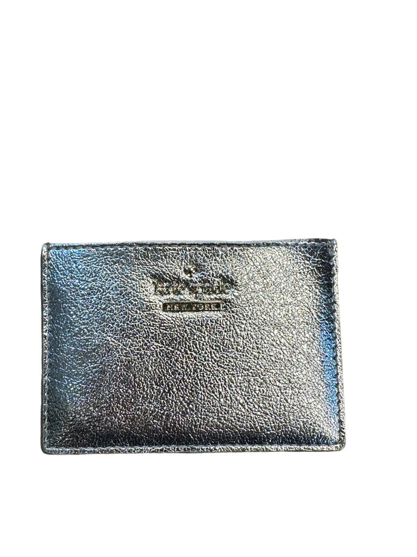 Kate Spade Silver Leather Cardholder