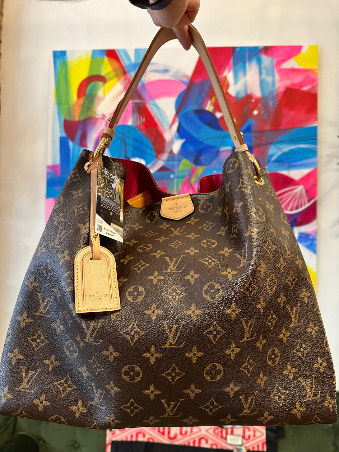 Hobo Bag Louis Vuitton Graceful Mm Shoulder Bag Louis Vuitton