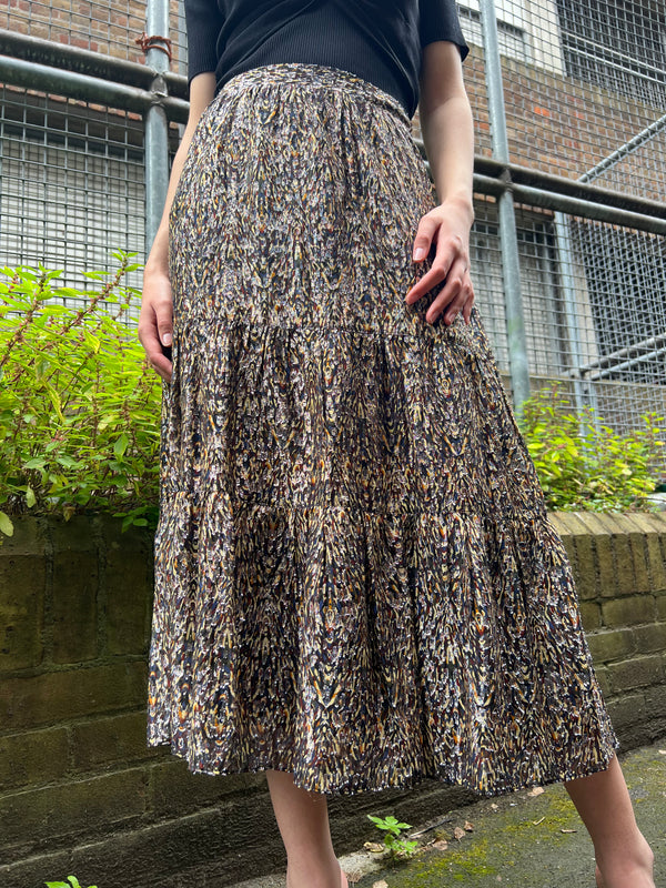 ba&sh Multi Colour Silk Mix Skirt - UK6
