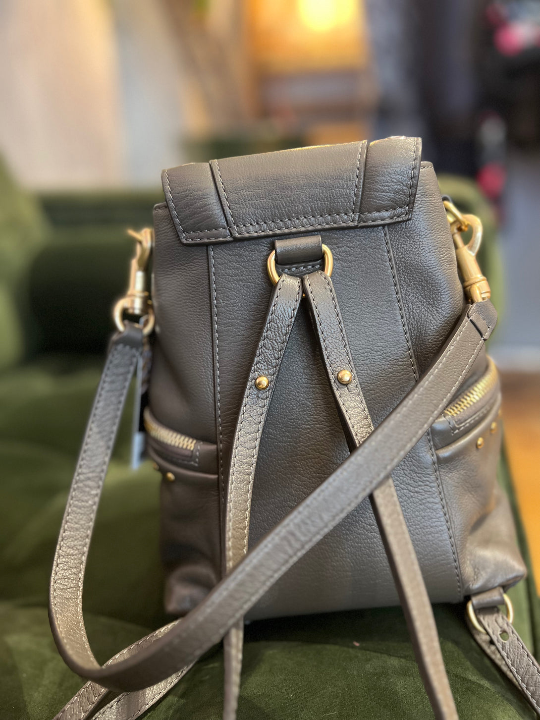See By Chloe Charcoal Backpack – Siopaella Designer Exchange display picture 2