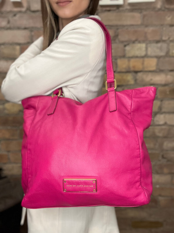 Marc by Marc Jacobs Pink Leather Tote