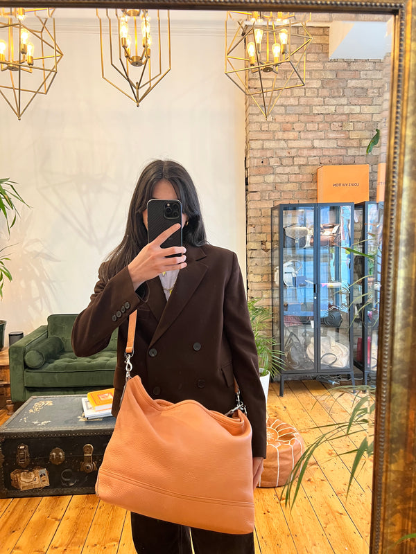 Mulberry Peach Leather Shoulder Bag
