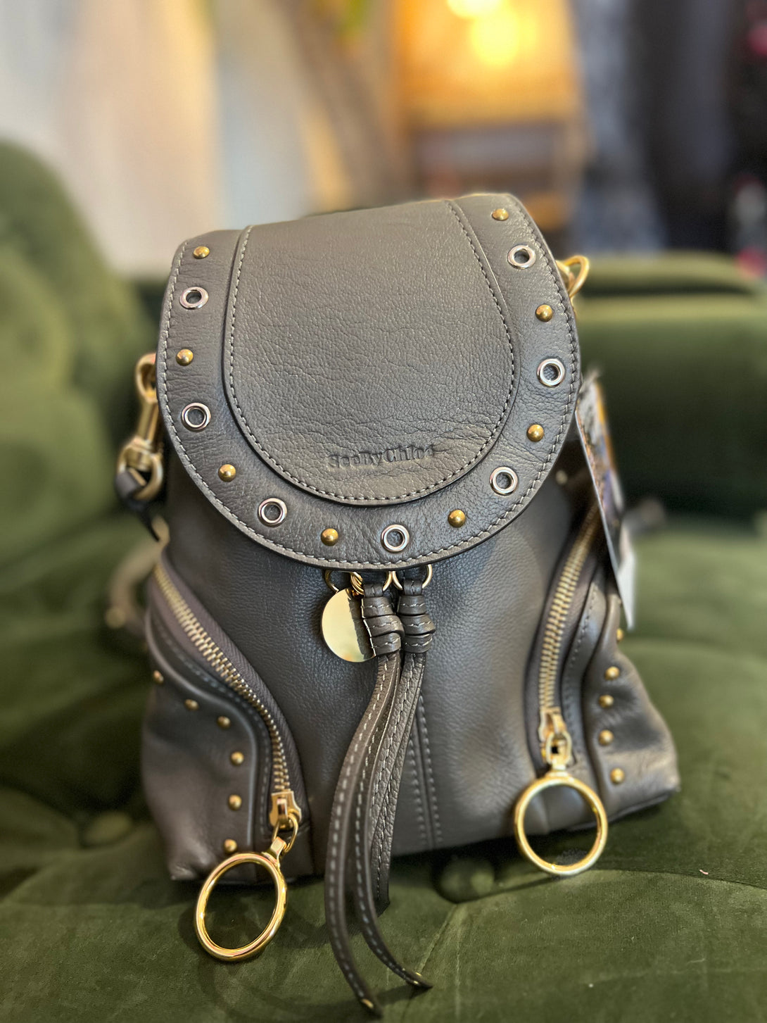 See By Chloe Charcoal Backpack Backpack See by Chloé Grey in Polyester - 39295777 main image 2