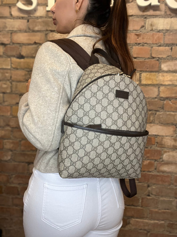 Gucci Monogram Canvas Backpack