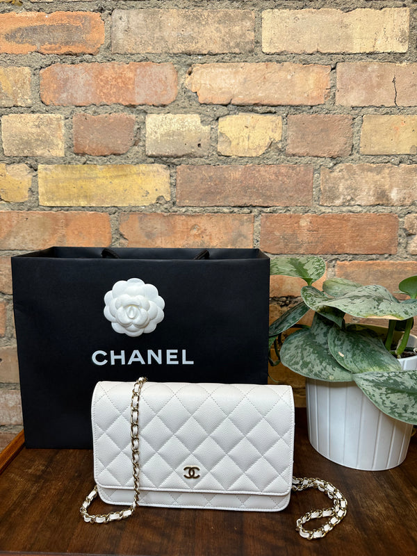 Chanel White WOC Handbag