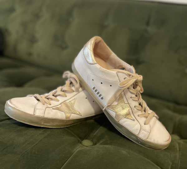 Golden Goose Size Uk 5 White Trainers