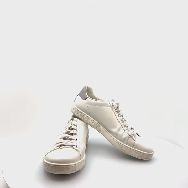 Gucci White Leather Sneakers - UK 5