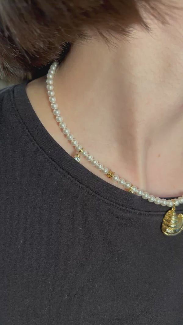 Hefang Pearl Seashell Dream Necklace