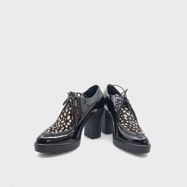 Lorenzo Mari Black Leather Heels - UK 5