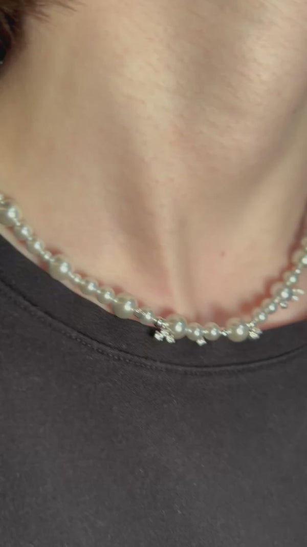 Hefang Silver Starry Celestial Necklace