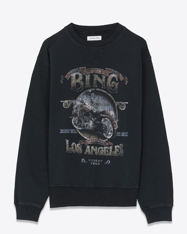 Anine Bing Size Large Black Sweatshirt