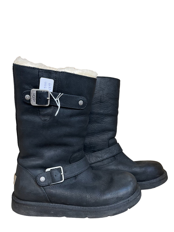 UGG Black Sheepskin Boots - Size UK 5