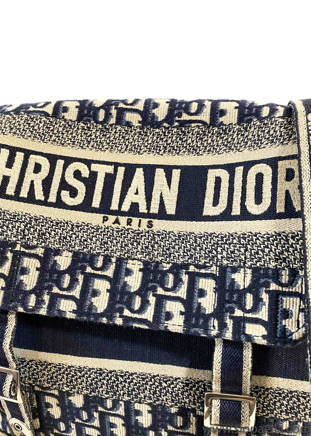Christian Dior "DIORCAMP" Messenger in  Blue Dior Oblique Embroidery - Siopaella Designer Exchange