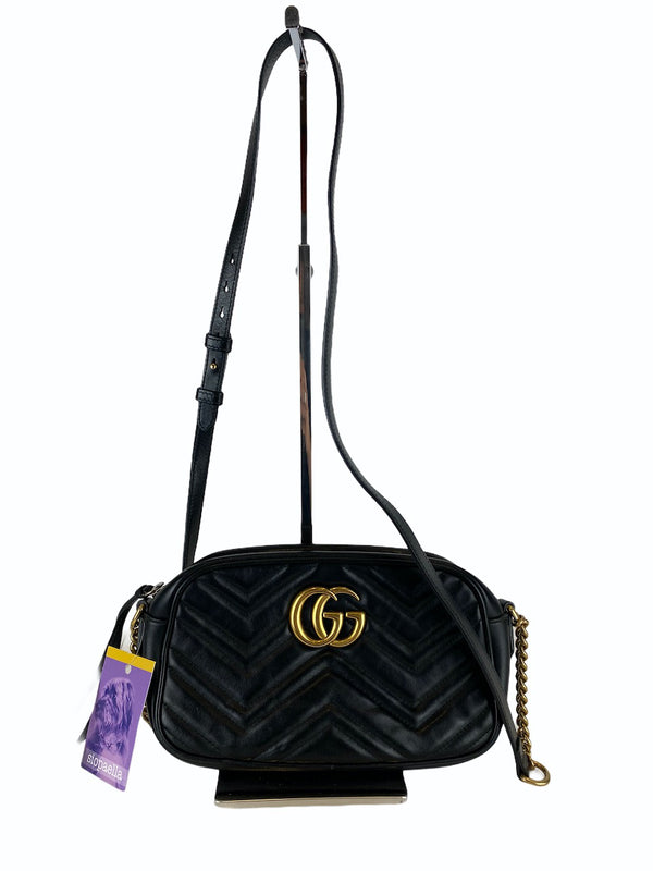 Gucci GG Marmont Small Black Matelassé Leather Shoulder Bag - As Seen on Instagram 20/09/2020