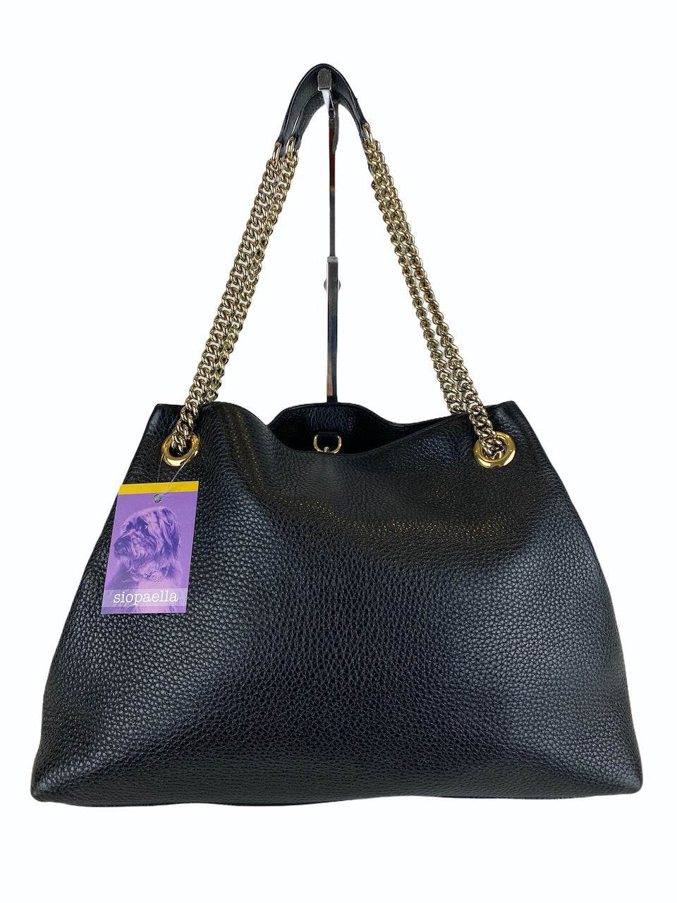 Gucci Large Black Leather Soho Tote - As Seen On Instagram 09/09/2020 - Siopaella Designer Exchange