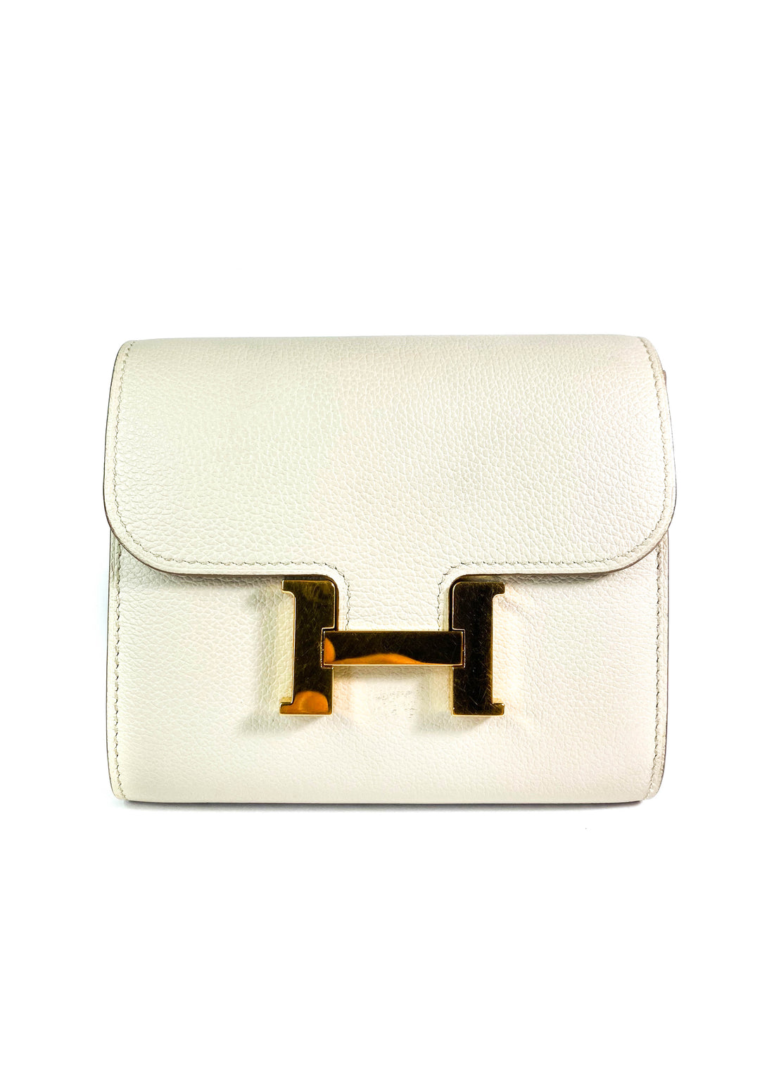 Hermes "Constance" Off White Wallet - Siopaella Designer Exchange