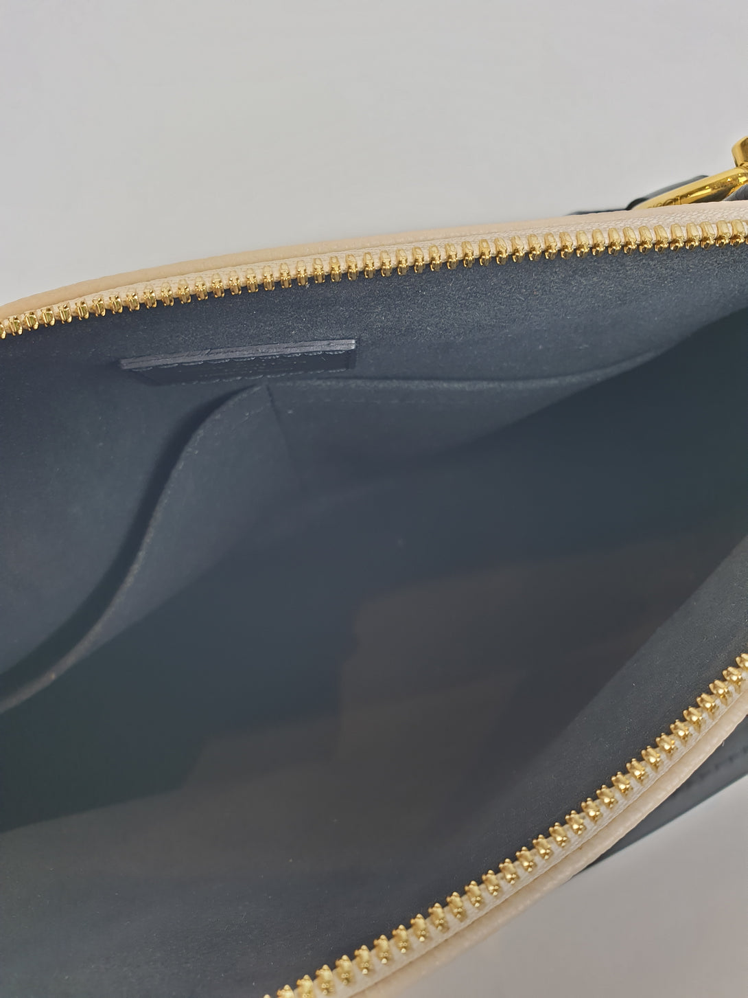 Louis Vuitton Cream and Black Leather "Sac V" BB Crossbody Tote - Siopaella Designer Exchange