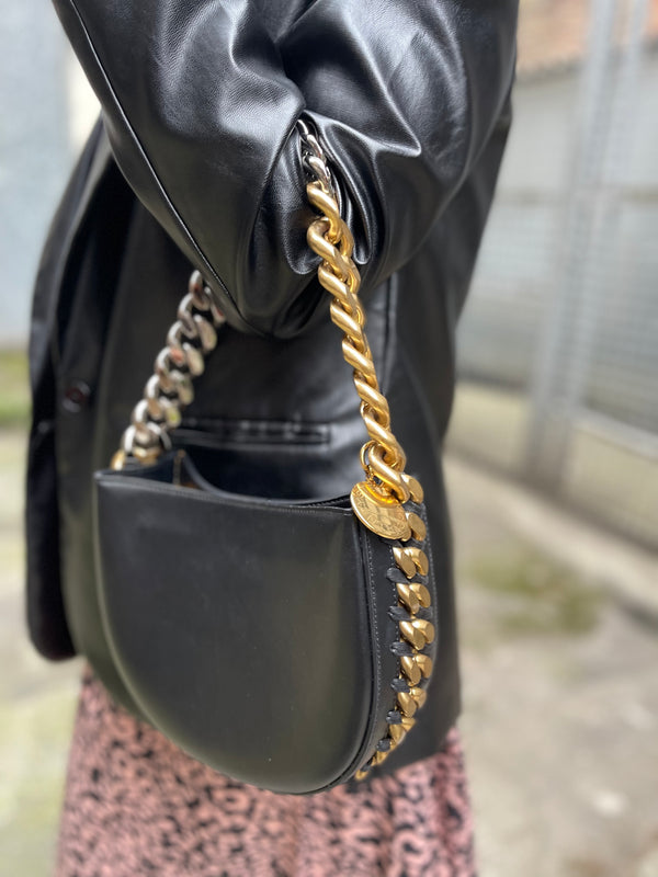 Stella McCarthy Black Double Colour Chain handbag