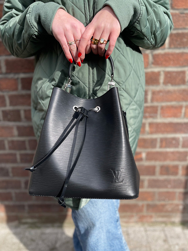 Leither Louis Vuitton Black Epi Leither “NeoNeo” Bucket-bag – Siopaella ...