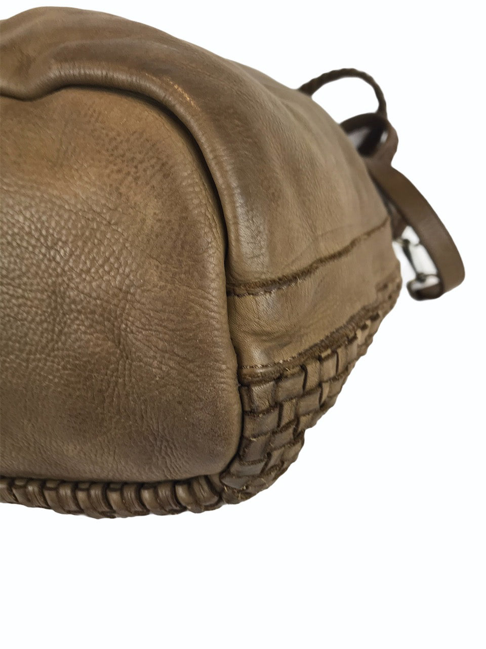 Massimo Dutti Brown Woven Leather Bucket Bag - As Seen On Instagram 09/09/2020 - Siopaella Designer Exchange