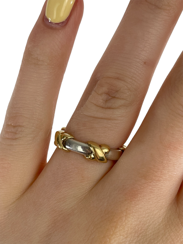 Tiffany and Co. X Schlumberger Silver & Gold Ring