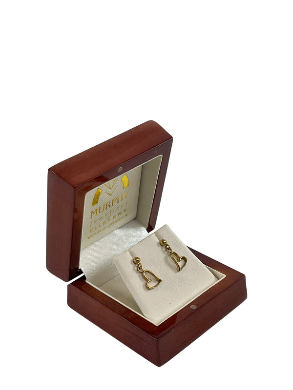 PART PAYMENT ONLY - Murphy Jewellers 9CT Gold Heart Earrings