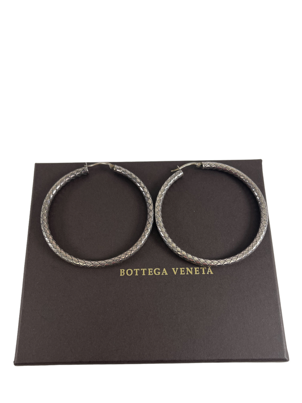Bottega Veneta Sterling silver Hoop Earrings