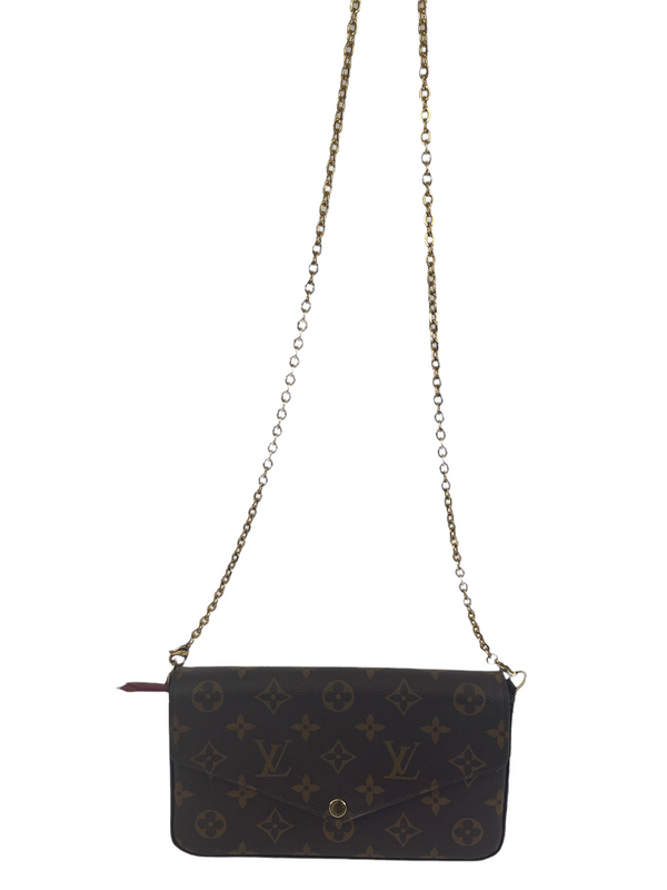 Louis Vuitton Monogram Canvas 'Felicie' Chain Crossbody Bag