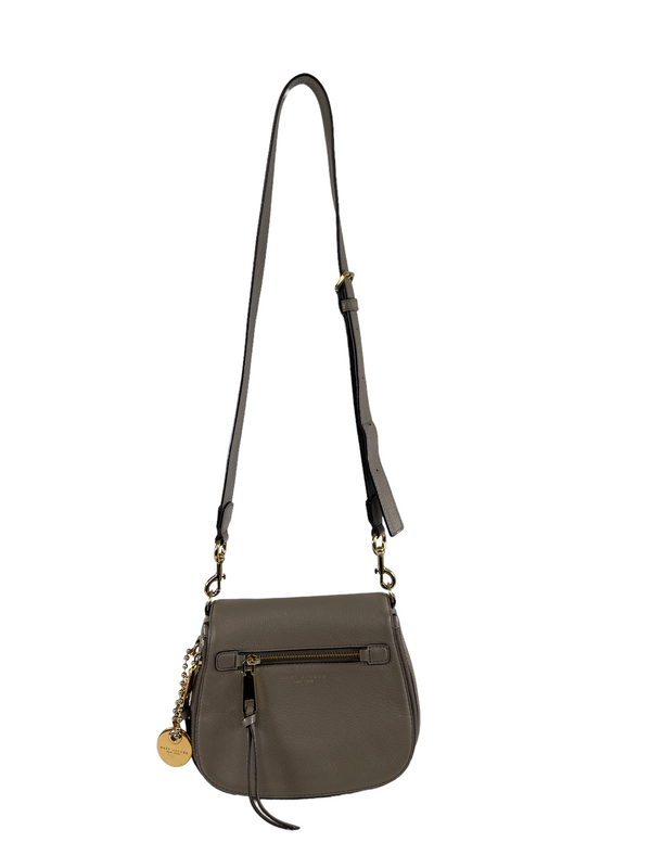 Marc Jacobs Taupe Grey Leather 'Recruit' Crossbody