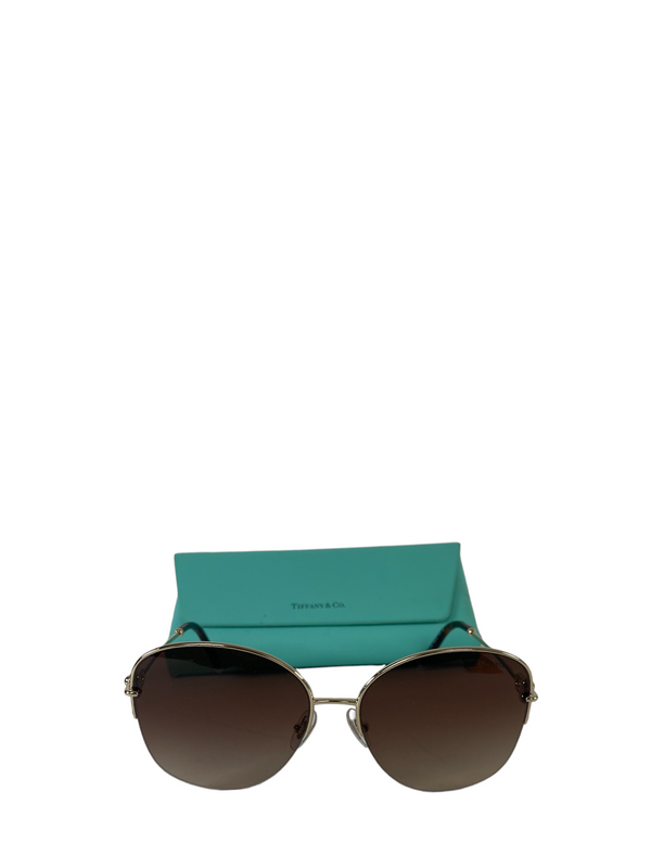 Tiffany & Co Goldtone & Turquoise Sunglasses - As Seen on Instagram