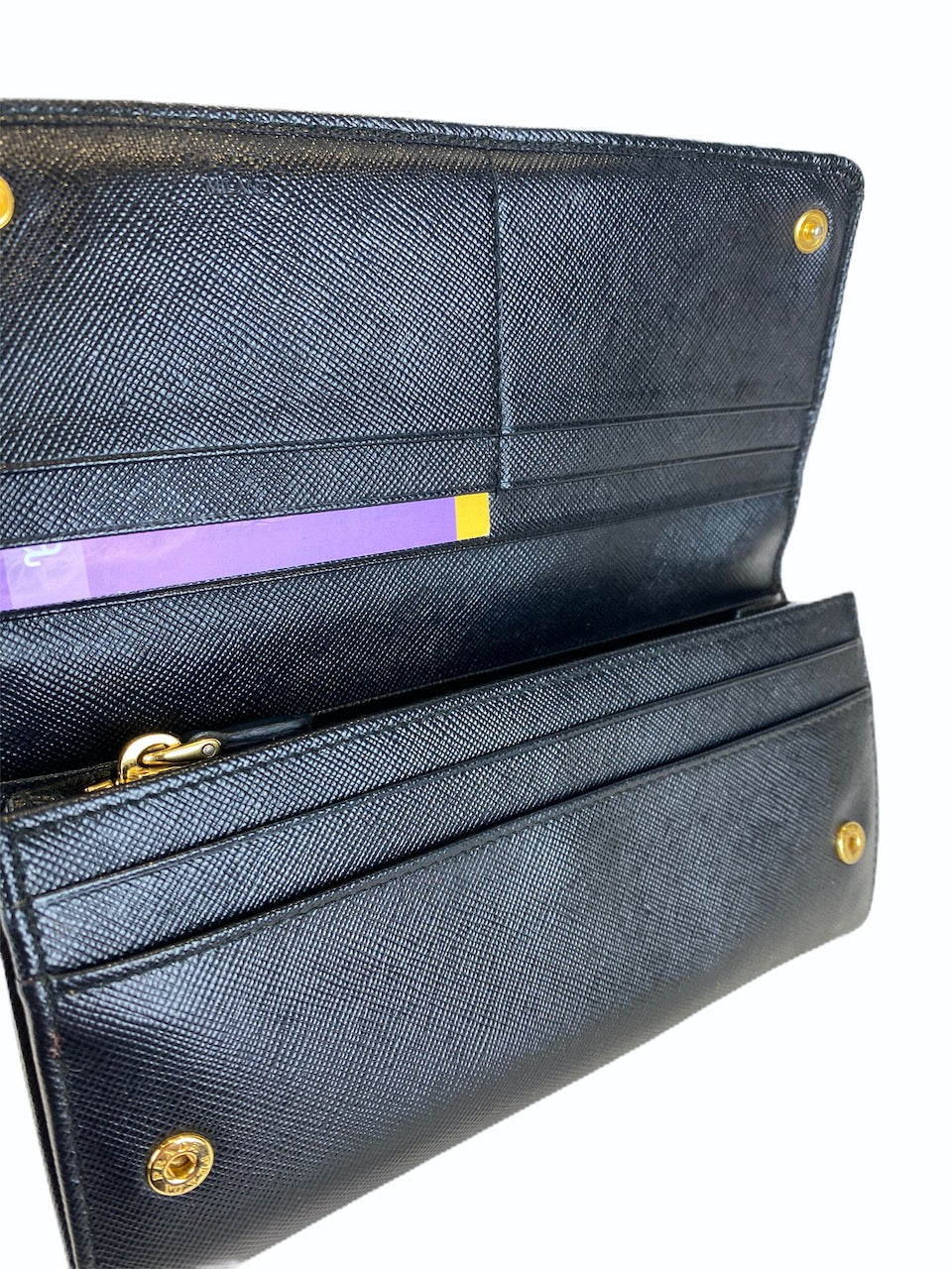 Prada Black Saffiano Leather Continental Wallet - As Seen on Instagram 2/9/20 - Siopaella Designer Exchange