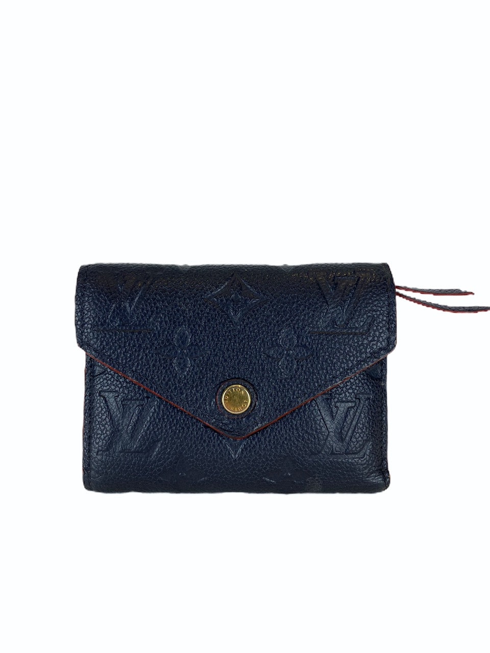 Louis Vuitton Navy Empreinte Victorine Wallet  - As Seen on Instagram 2/9/20 - Siopaella Designer Exchange