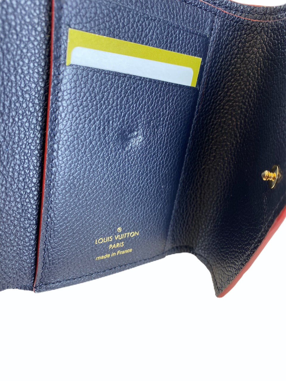 Louis Vuitton Navy Empreinte Victorine Wallet  - As Seen on Instagram 2/9/20 - Siopaella Designer Exchange
