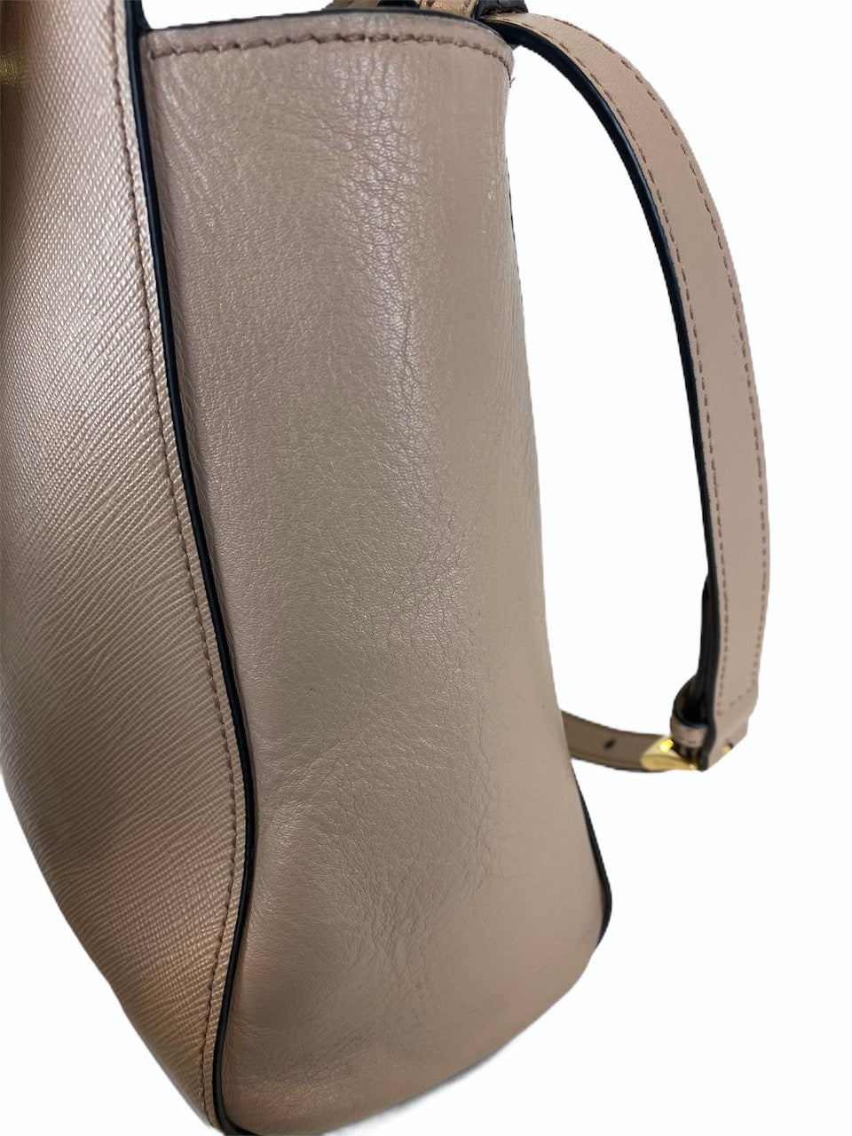 Prada Cream Saffiano Leather Tote - Siopaella Designer Exchange