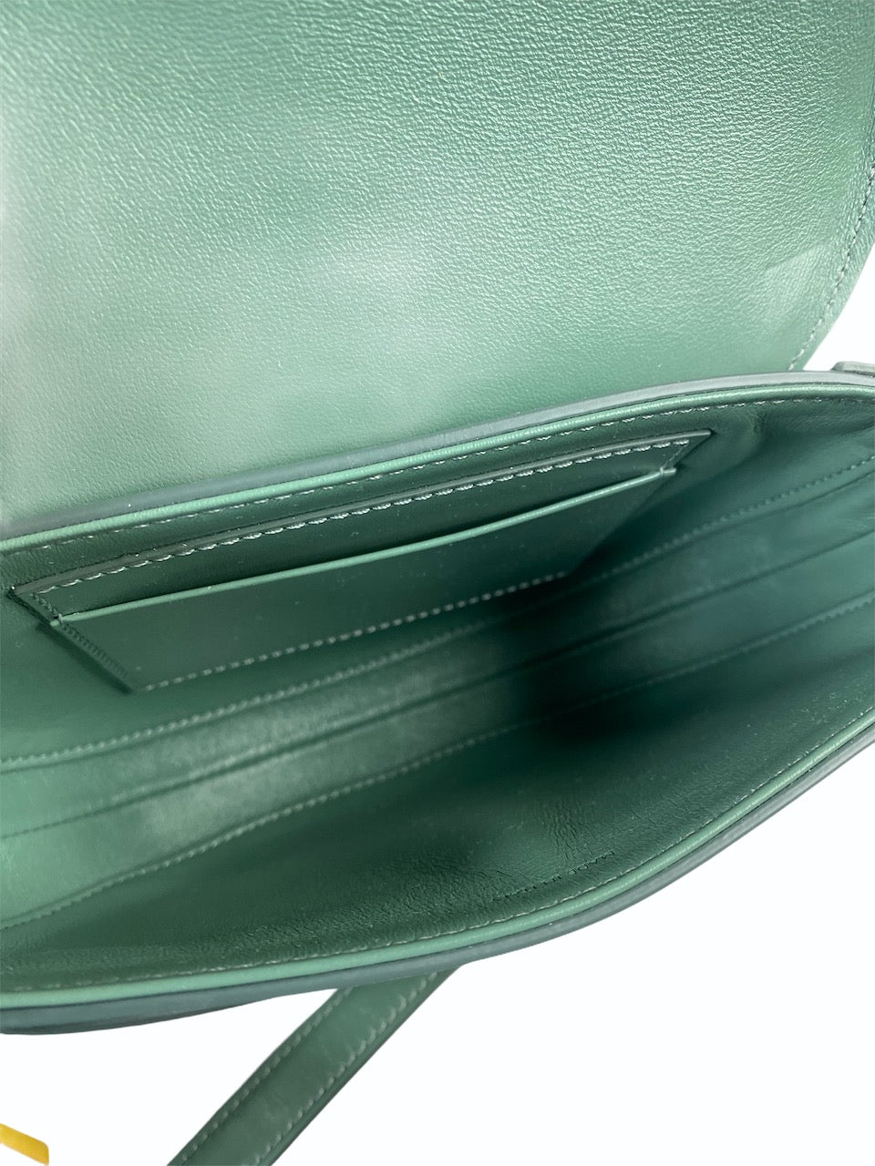 Celine Sage Green Leather “Besace” Mini Crossbody - Siopaella Designer Exchange