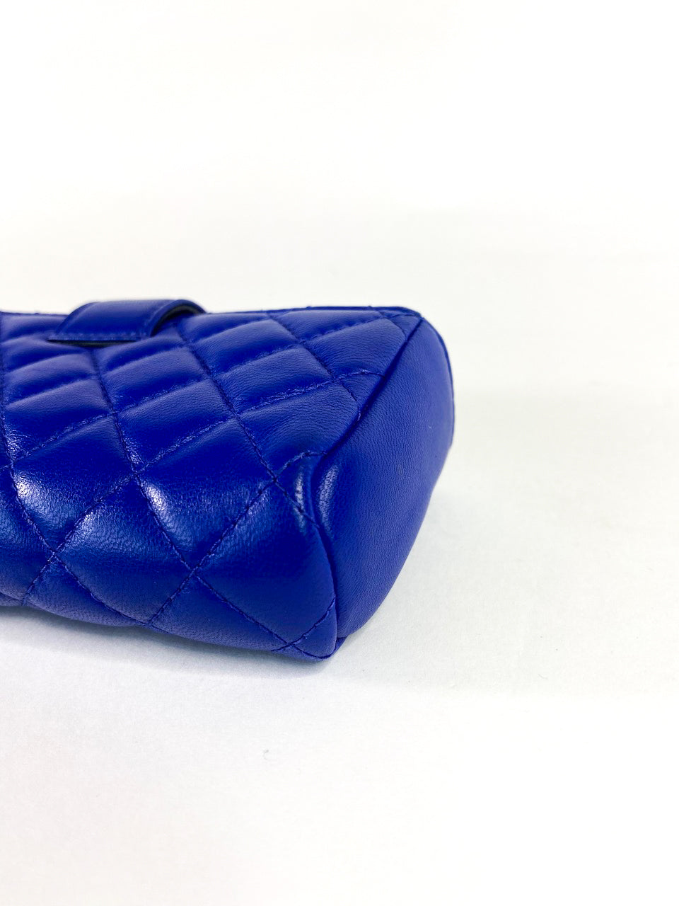 Chanel Blue Lambskin Leather Phone Holder/Pouch - As Seen on Instagram Live 12/07/20 - Siopaella Designer Exchange