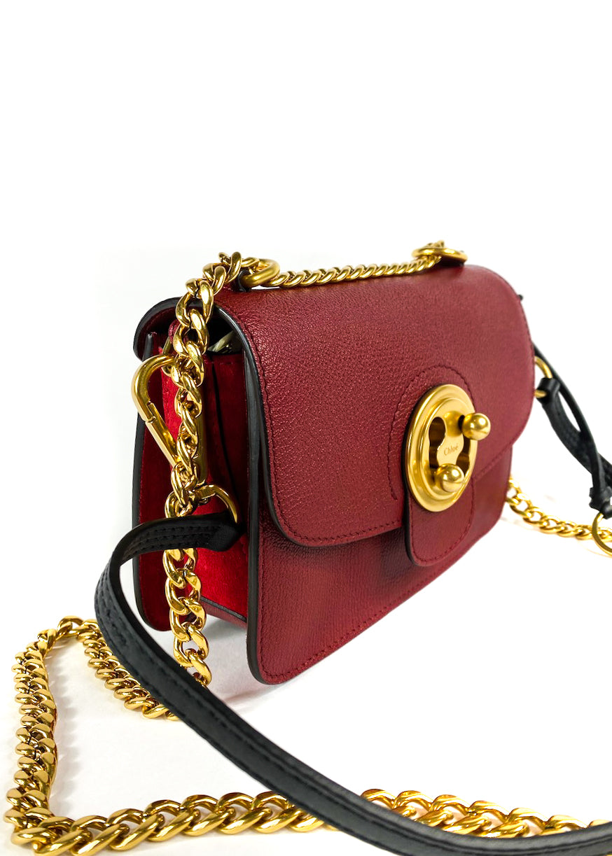 Chloe "Milly" Red Leather Crossbody - Siopaella Designer Exchange