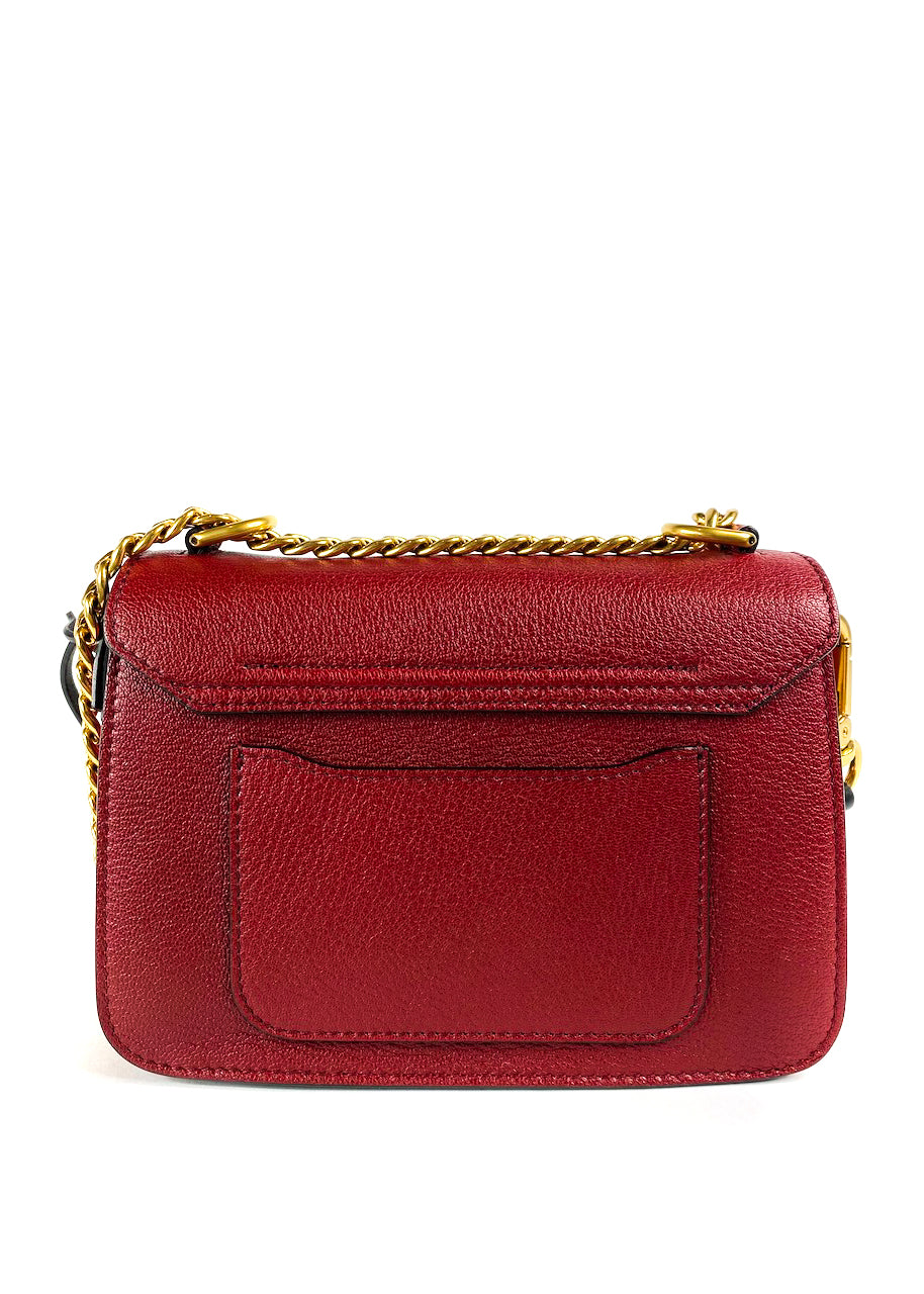 Chloe "Milly" Red Leather Crossbody - Siopaella Designer Exchange