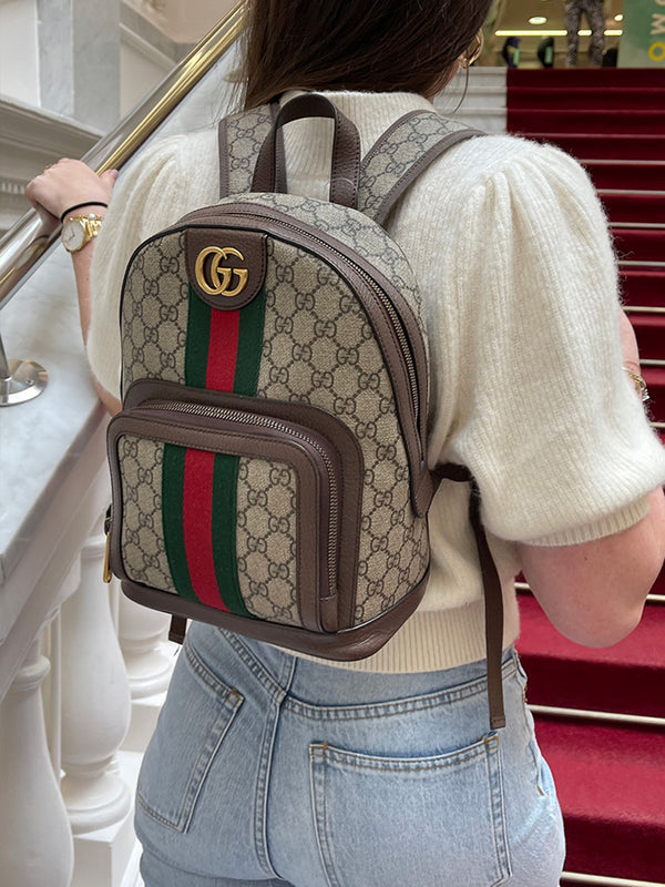 Gucci Small Ophidia GG Monogram Canvas Backpack
