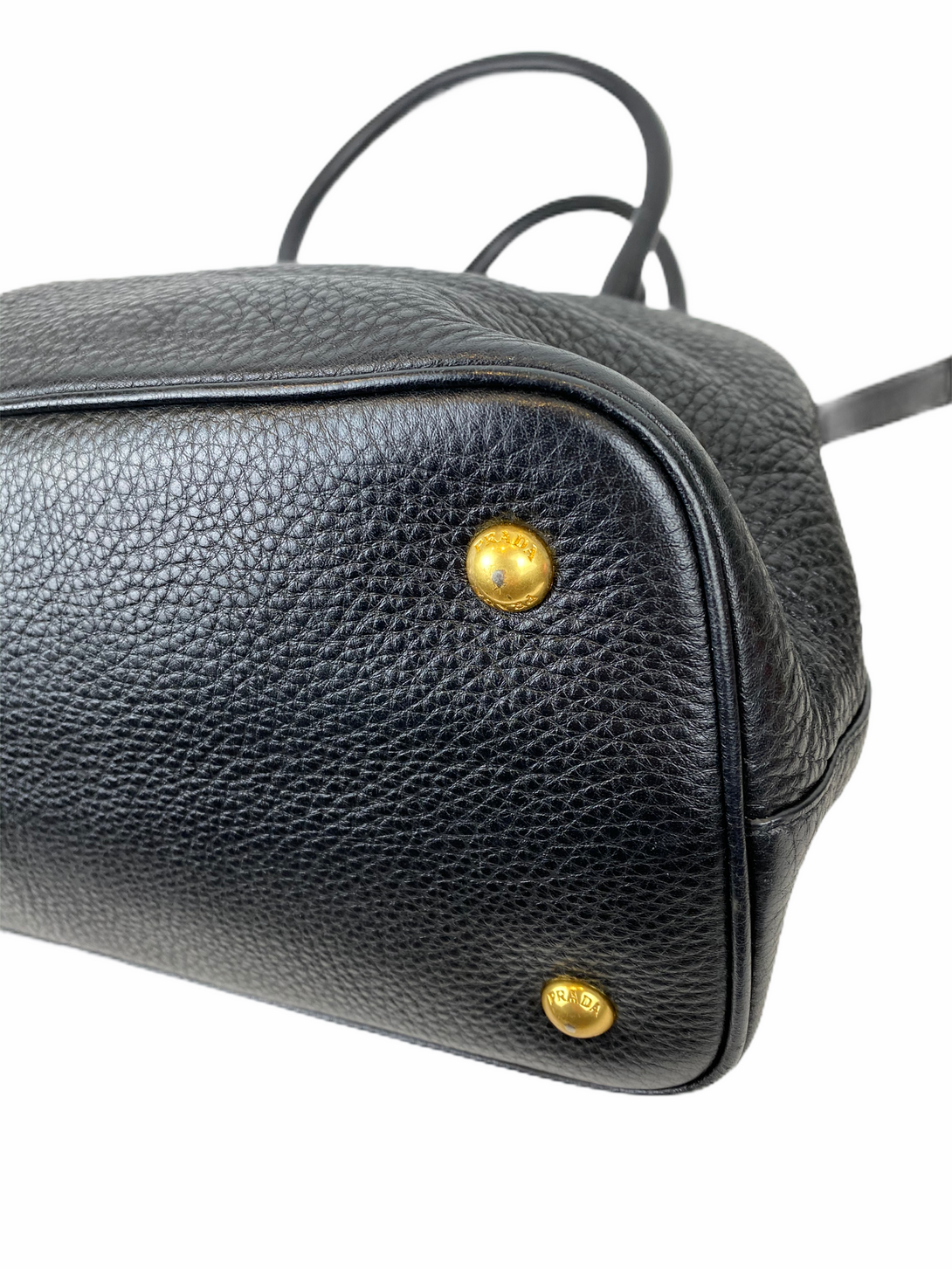 Prada Pebbled Black Leather Shoulder Bag - As Seen on Instagram 30/08/2020 - Siopaella Designer Exchange