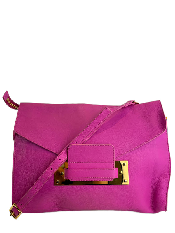 Sophie Hulme Pink Leather Handbag