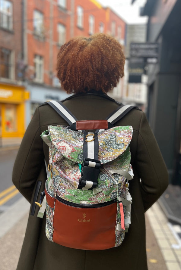 Chloe Multicolour Nylon Backpack